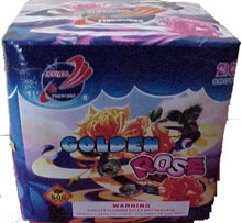 Fireworks - 200G Multi-Shot Cake Aerials - GOLDEN ROSE