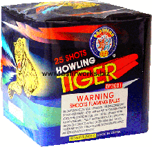 Fireworks - 200G Multi-Shot Cake Aerials - HOWLING TIGER