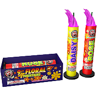 Fireworks - Fountain Fireworks - 9 inch Floral Fountain Assortment 2 Piece