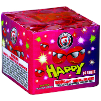 Fireworks - 200G Multi-Shot Cake Aerials - 16 Shot Happy 200g Fireworks Cake