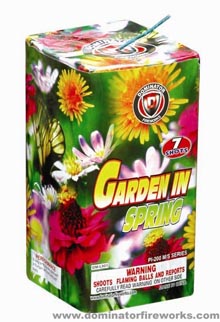 Fireworks - 200G Multi-Shot Cake Aerials - Garden in Spring 200g Fireworks Cake