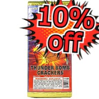 Fireworks - Firecrackers - 10% Off Dominator Thunderbomb Firecrackers 200s