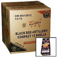 Fireworks - Wholesale Fireworks - Black Box Artillery Shells 12 Shot Reloadable Wholesale Case 12/12