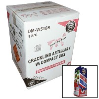 Fireworks - Wholesale Fireworks - Black Box Crackling Artillery Shells 6 Shot Reloadable Wholesale Case 12/6