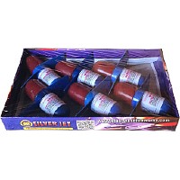 Fireworks - Sky Flyer & Helicopters - Silver Jet 6 Piece