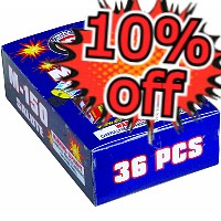 Fireworks - Firecrackers - 10% Off M-150 Salute Firecrackers 36 Piece