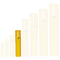 Fireworks - Fiberglass Mortar Tubes - 4 inch Fiberglass Mortar with Plug