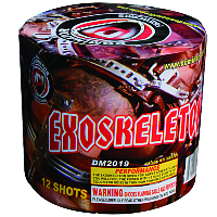 Fireworks - 200G Multi-Shot Cake Aerials - Exoskeleton 200g Fireworks Cake