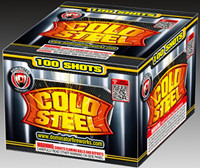 Fireworks - 200G Multi-Shot Cake Aerials - Cold Steel - 200g Fireworks Cake