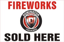 Fireworks - Fireworks Promotional Supplies - 4 ft x 8 ft Sign