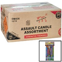 Fireworks - Wholesale Fireworks - Assault Candle Fireworks Assortment Wholesale Case 12/12