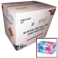 Fireworks - Wholesale Fireworks - He or She What Will it Be? Girl 500g Wholesale Case 4/1