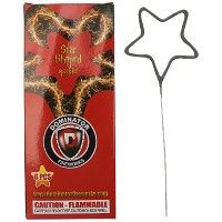 Fireworks - Sparklers - Star Shaped Sparklers 6 Piece