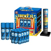 Fireworks - Reloadable Artillery Shells - Cody B Lucky 7s 24 Shot Reloadable Artillery