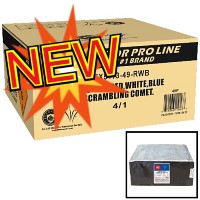 Fireworks - Wholesale Fireworks - 49 Shot Red White Blue Scrambling Comet 500g Wholesale Case 4/1