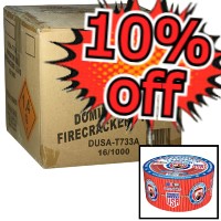 Fireworks - Wholesale Fireworks - 10% Off Dominator USA Firecrackers 1000s Wholesale Case 16/1