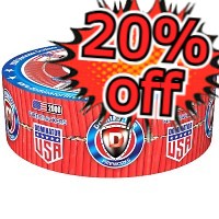 Fireworks - Firecrackers - 20% Off Dominator USA Firecrackers 2000s Roll