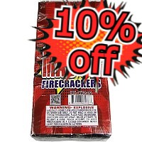 Fireworks - Firecrackers - 10% Off Mad Ox Firecrackers 100s Brick 20 String