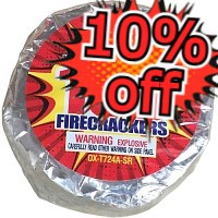 Fireworks - Firecrackers - 10% Off 100 Roll Firecrackers Compact Roll