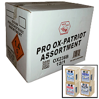 Fireworks - Wholesale Fireworks - Pro Ox Patriot 200g Wholesale Case 12/1