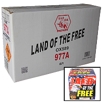 Fireworks - Wholesale Fireworks - Land of the Free 500g Wholesale Case 6/1