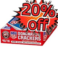 20% Off Dominator USA Firecrackers 16s Half Brick Fireworks For Sale - Firecrackers 