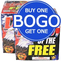 Buy One Get One Land of the Free 500g Fireworks Cake Fireworks For Sale - BOGO! Buy One Get One Free Fireworks Special 