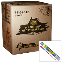 #14 Morning Glory Sparklers Wholesale Case 360/6 Fireworks For Sale - Wholesale Fireworks 