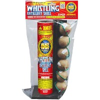 Fireworks - Reloadable Artillery Shells - Poly Pack Whistling Artillery Shells 6 Shot Reloadable Artillery